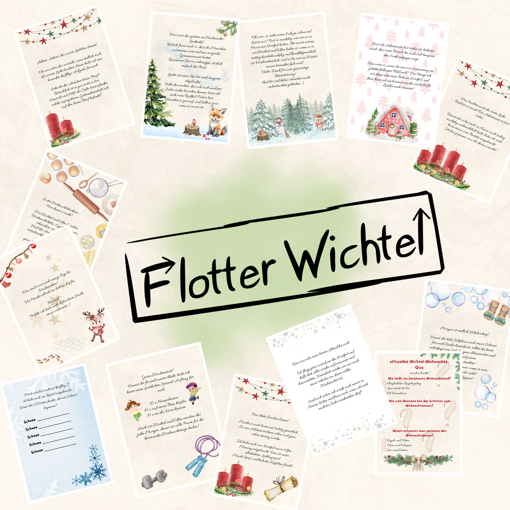 Flotter Wichtel - Briefeset
